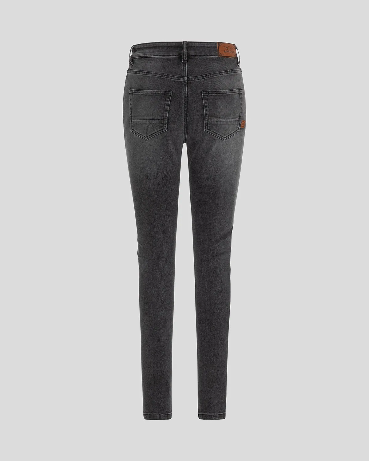 Rokker Rokkertech High Waist MC-jeans mørkegrå