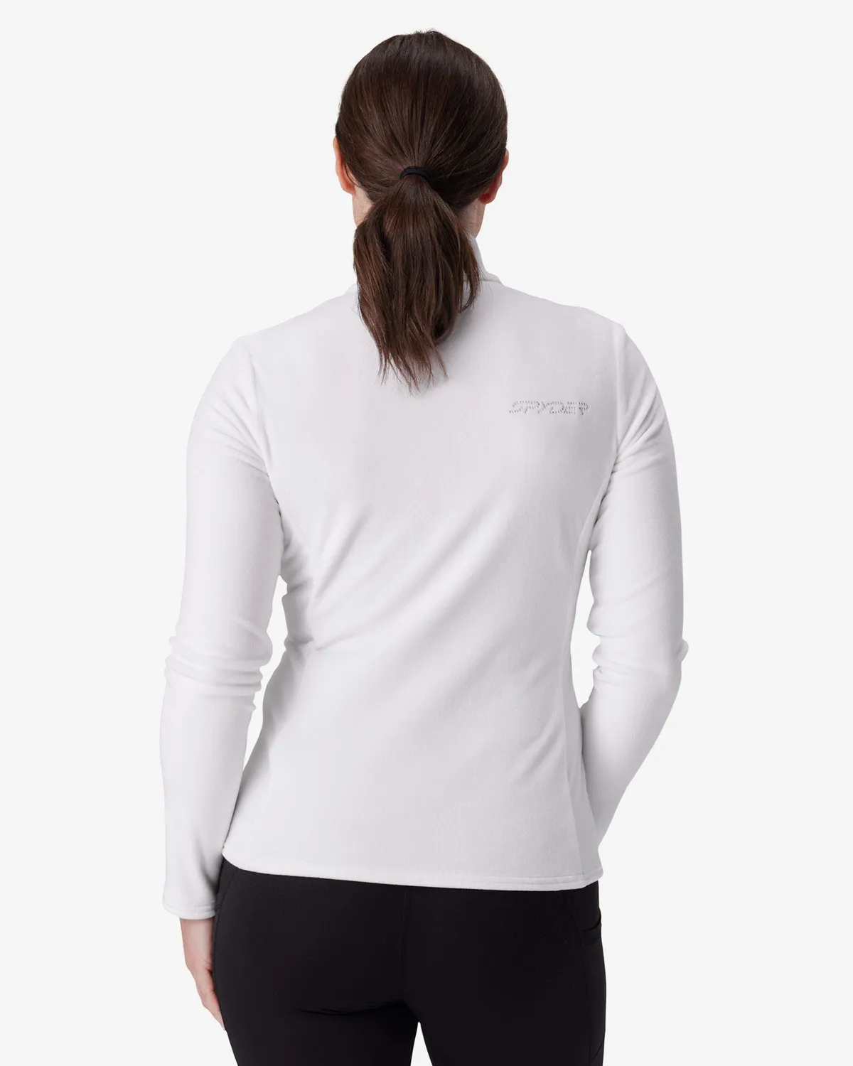 Spyder Shimmer Bug fleece hvit halv zip dame