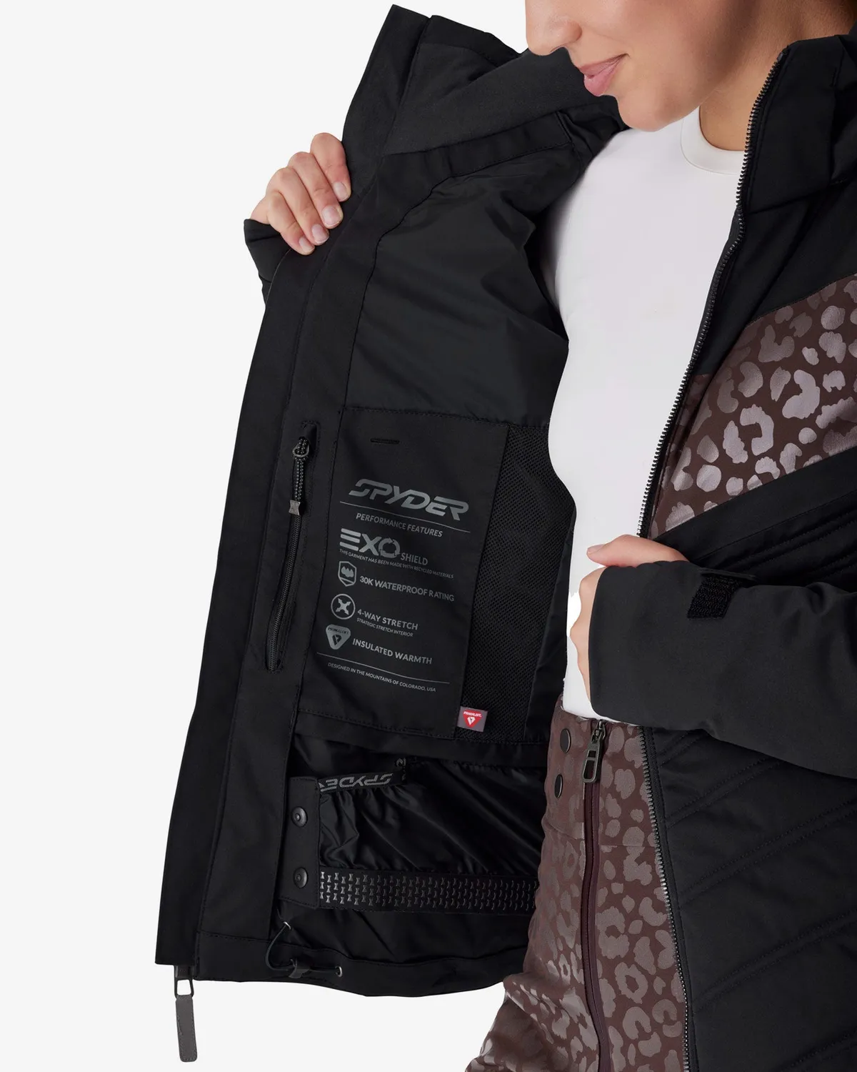 Spyder Primrose skijakke dame svart 30K vanntett