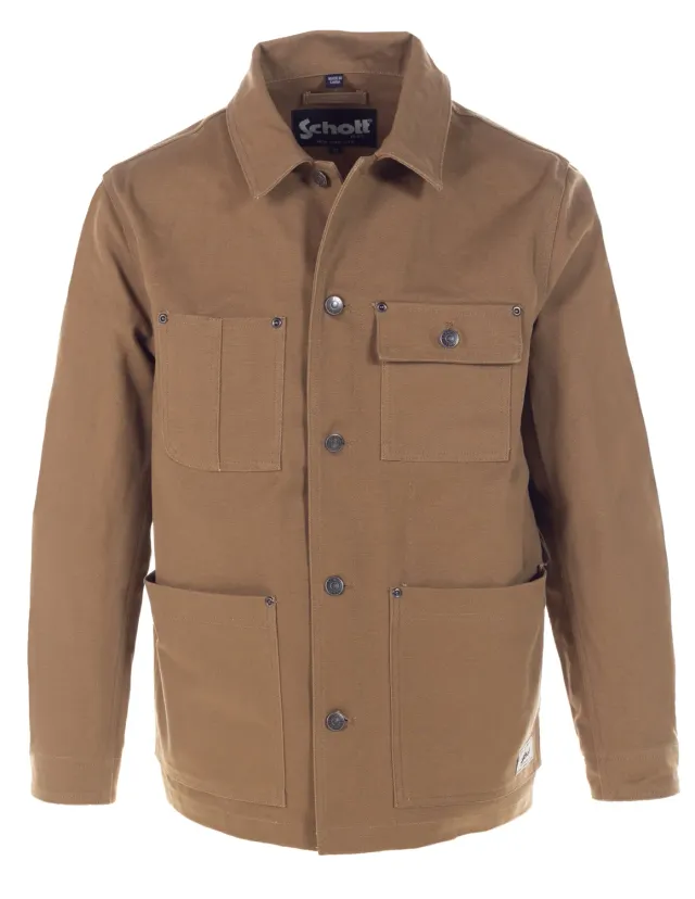 Schott NYC 8205 arbeidsjakke khaki canvas 30"