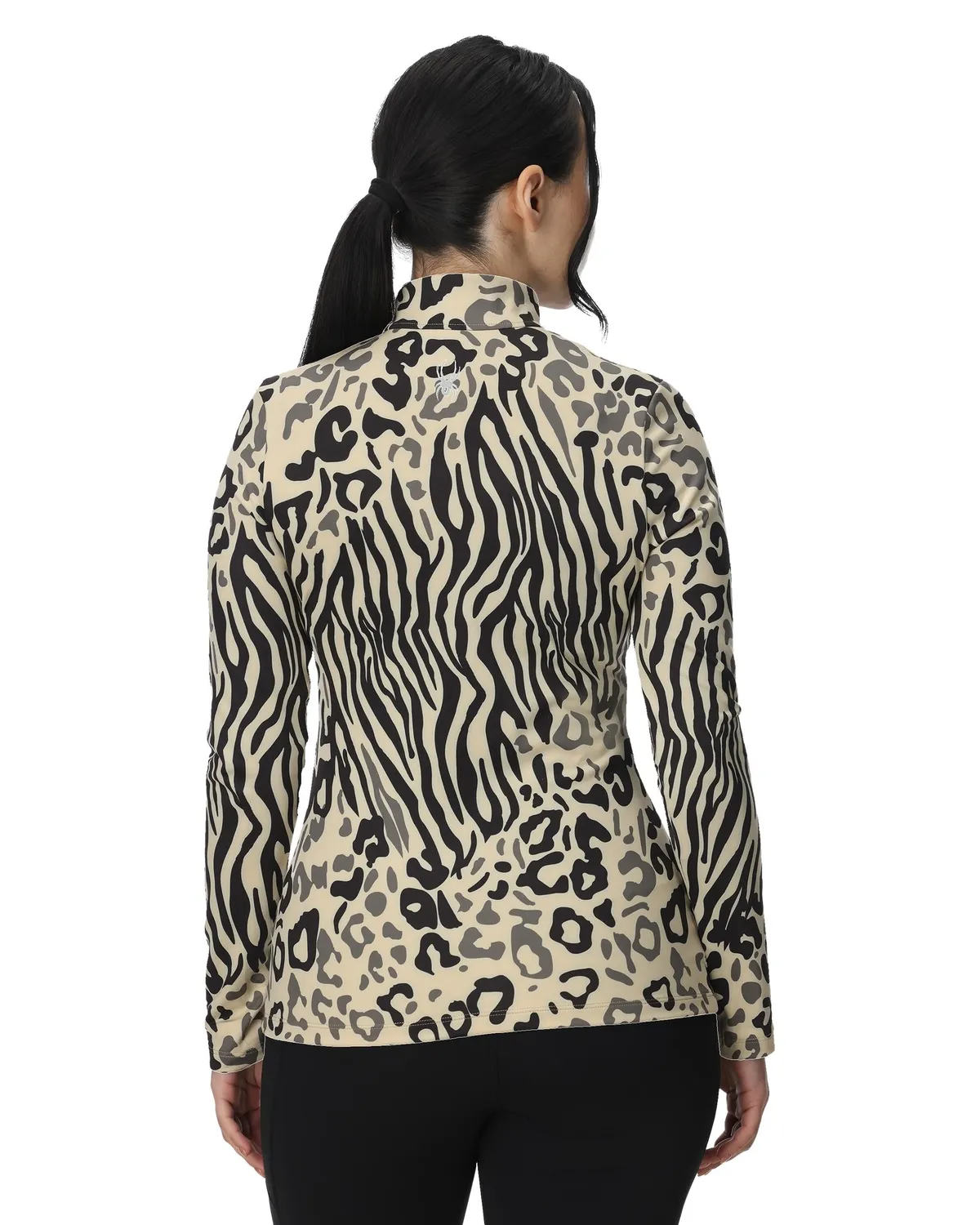Spyder Vivid halvzip genser dame animal print fukt