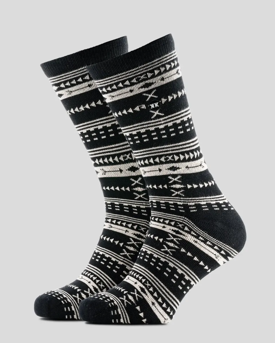 Rokker Boho Rokk sokker Black White okologisk