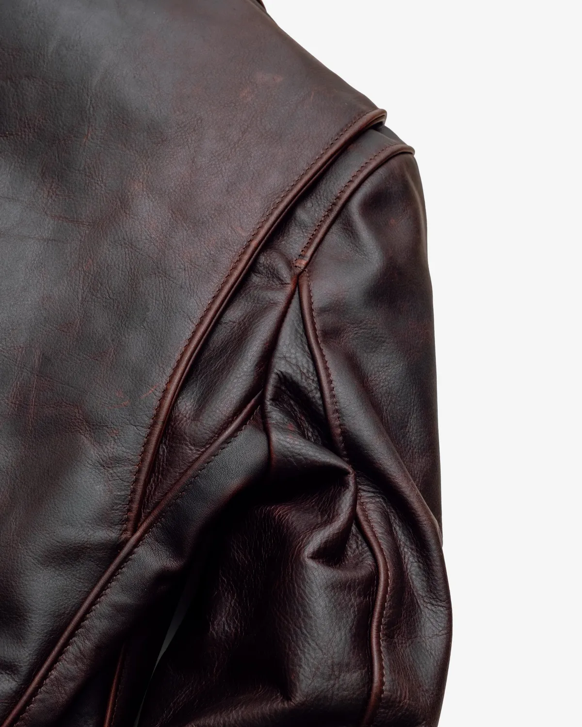 Schott NYC 557 skinnjakke brandy – burgunder cafe racer