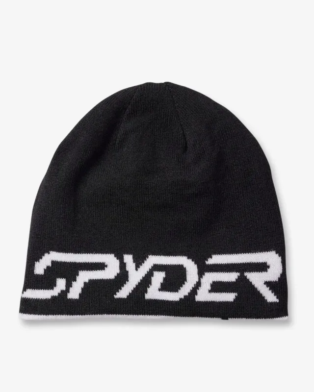 Spyder Innsbruck lue vendbar herre svart resirkulert