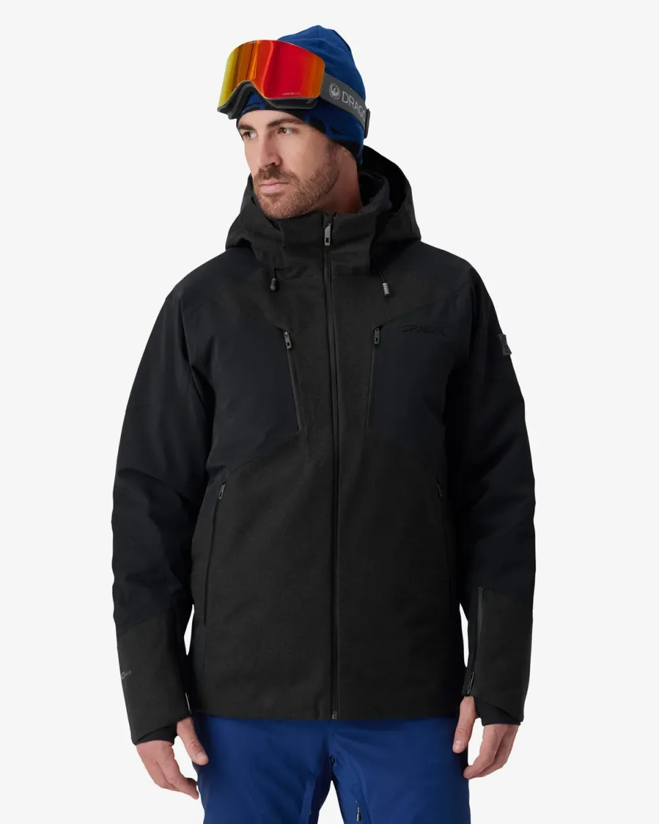 Spyder Alyeska Melange skijakke svart 30K vanntett