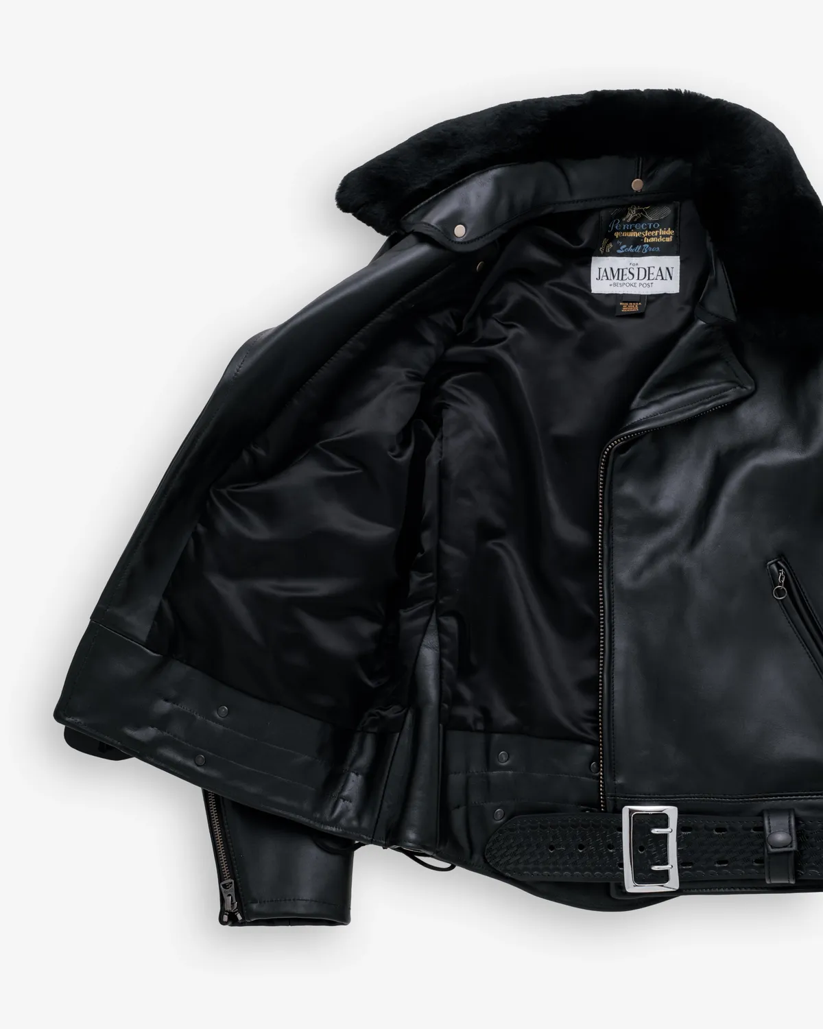 Schott NYC JD1 Dean skinnjakke Black steerhide