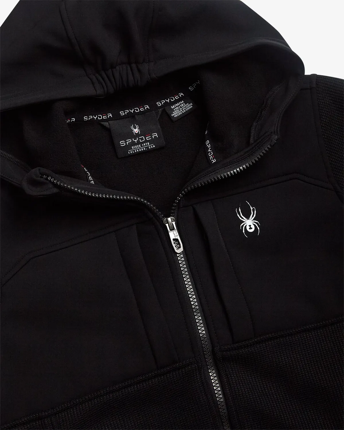 Spyder Sweater fleecejakke gutt Black softshell