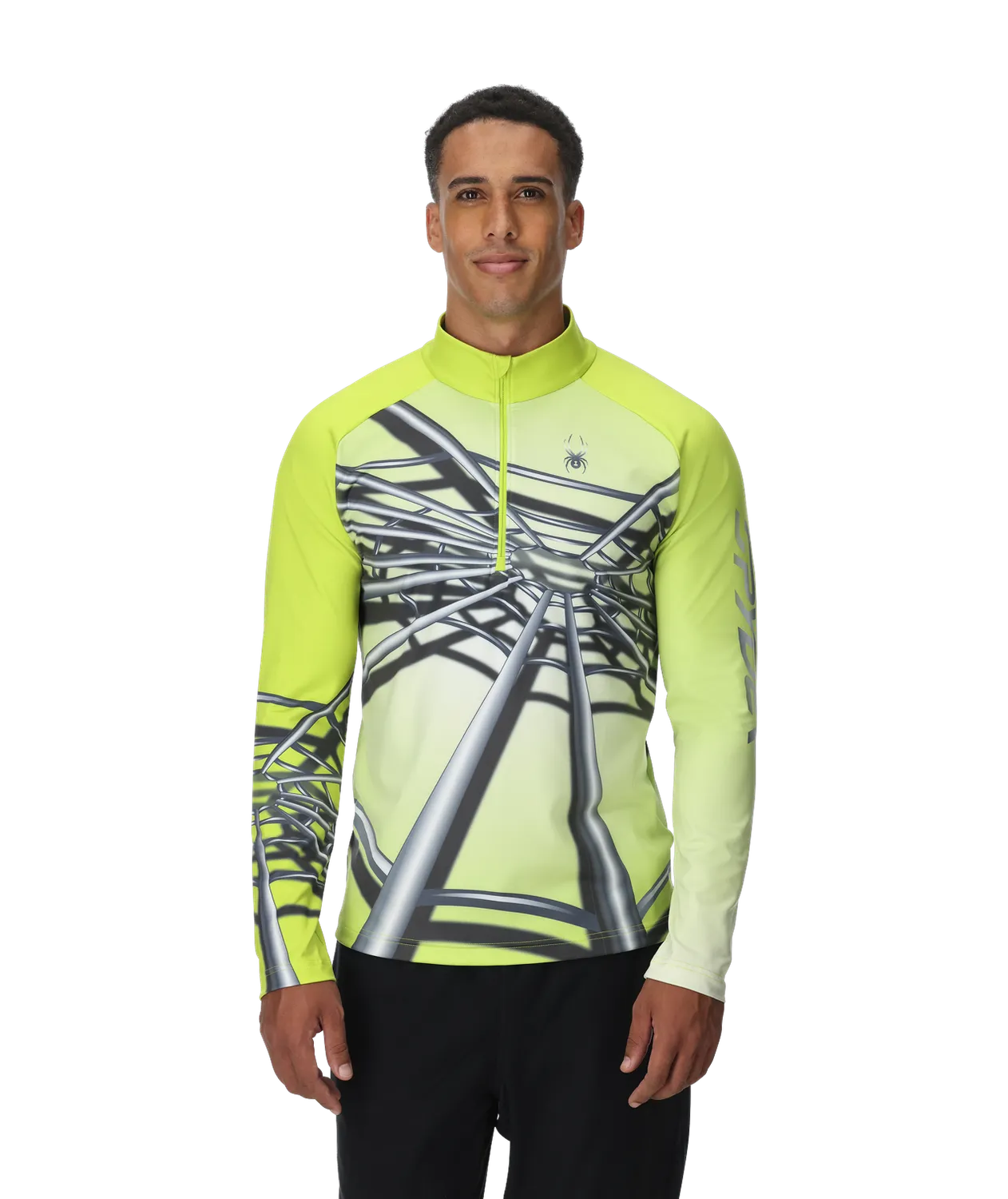 Spyder Legacy half-zip genser lime tettsittende