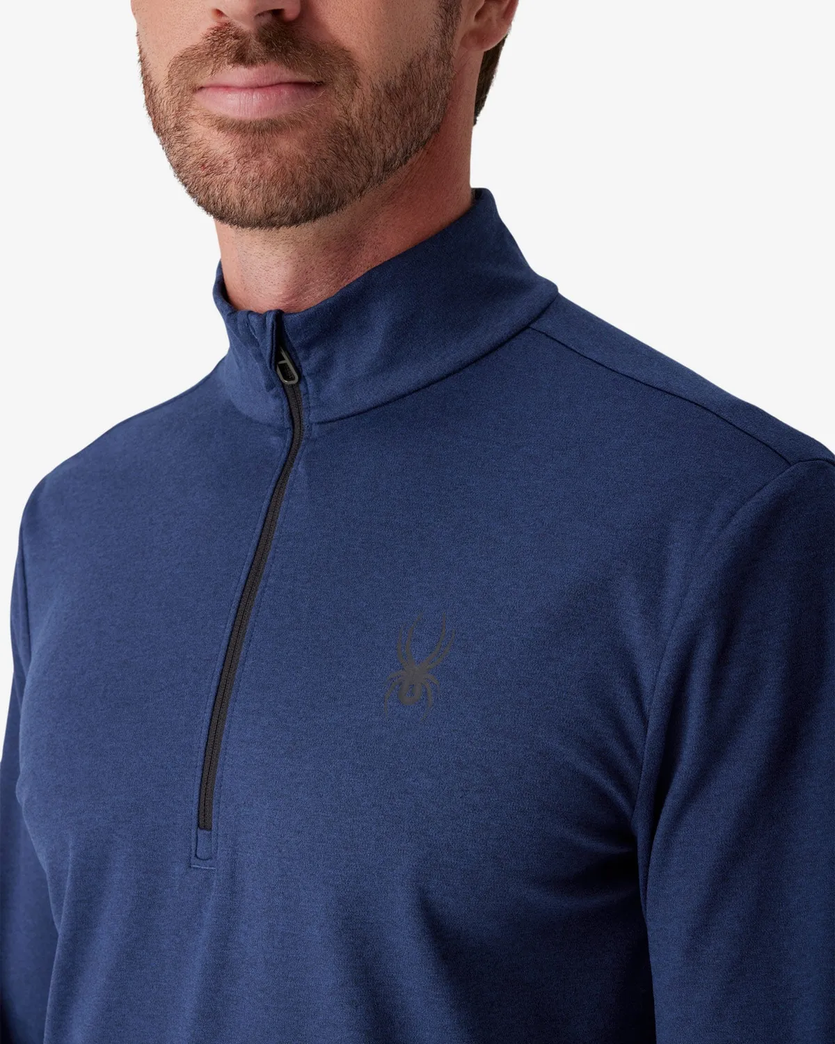 Spyder Prospect quarter zip herre indigomelert