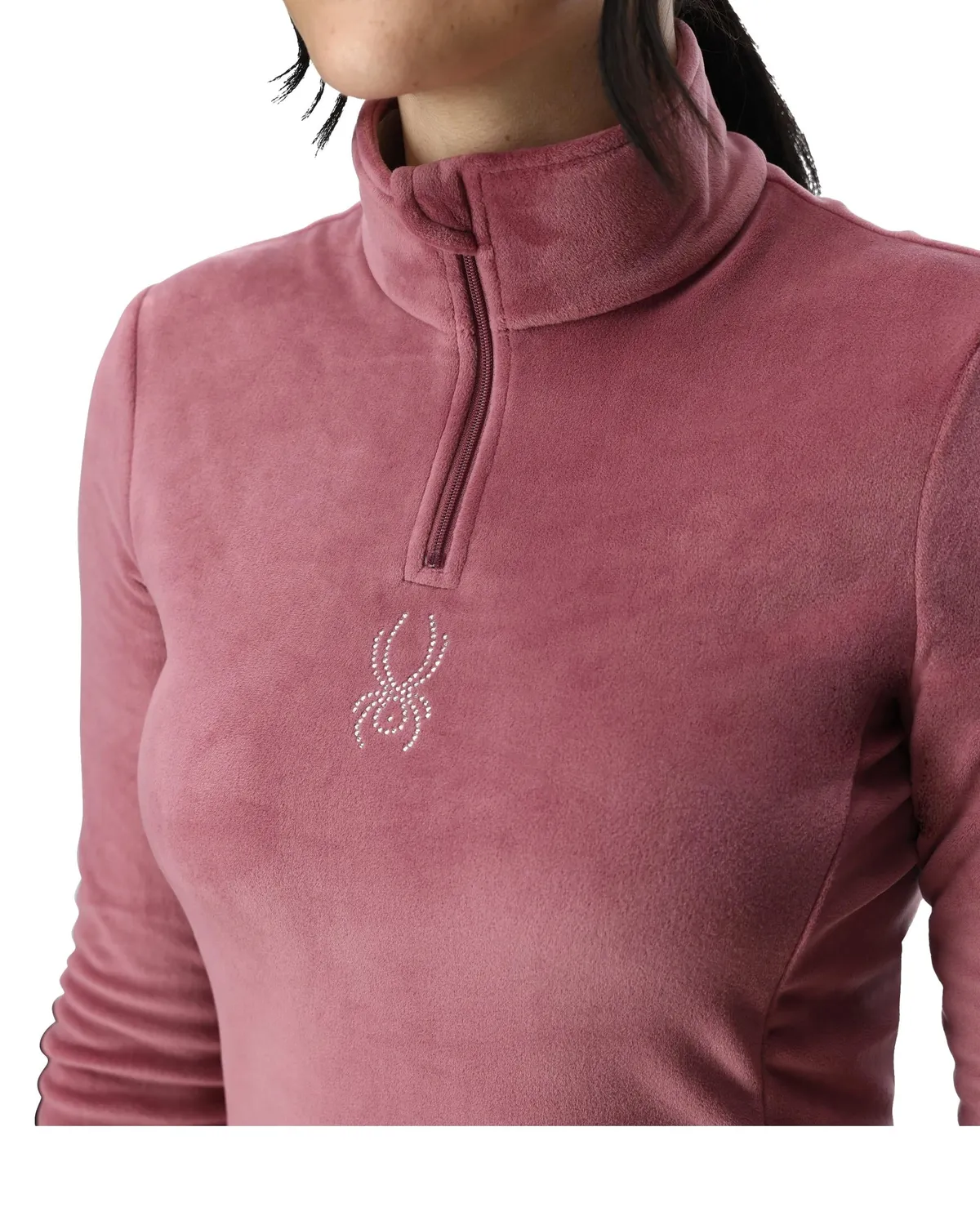 Spyder Shimmer Bug Half Zip T-Neck genser Acai tettsittende