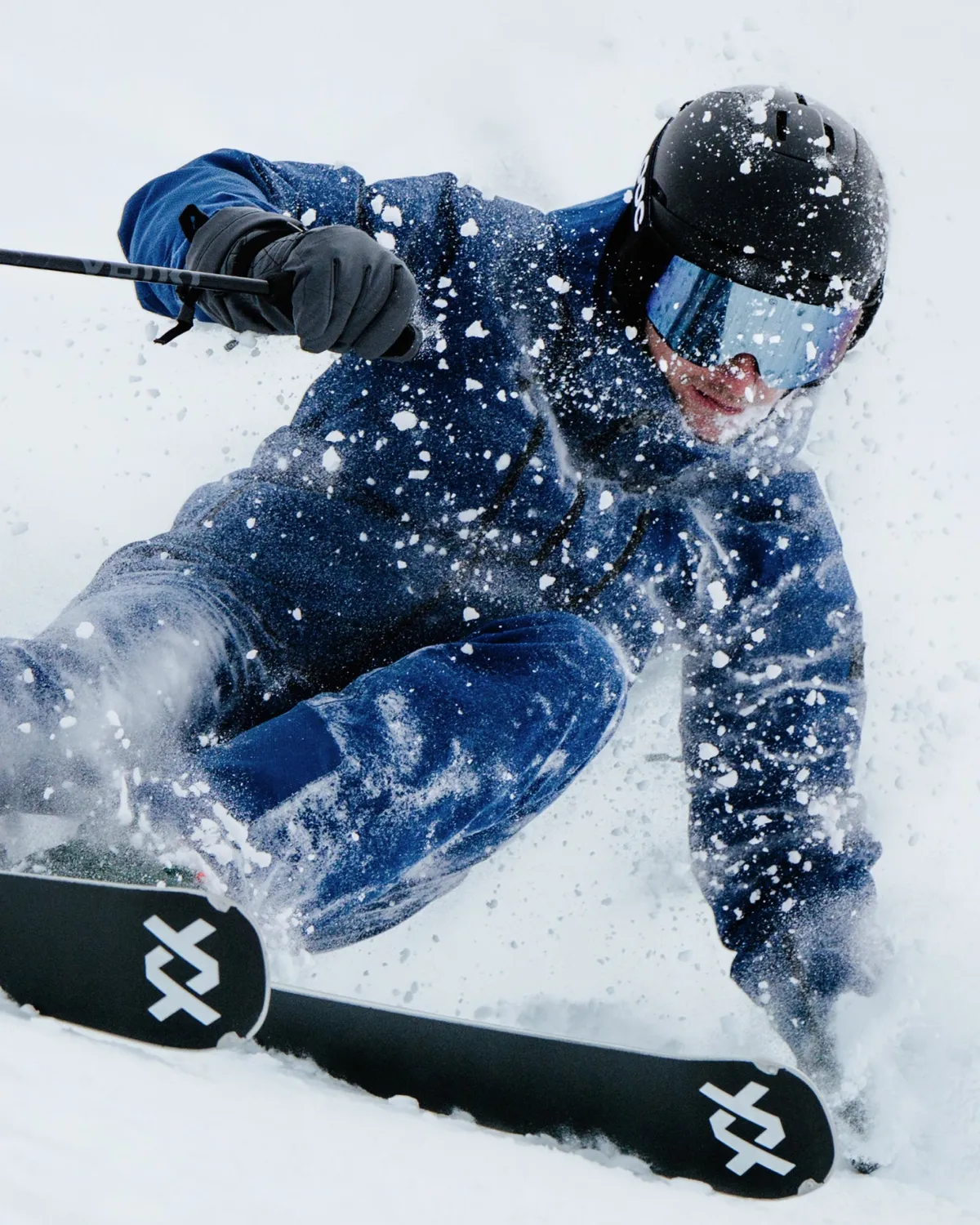 Spyder Alyeska Melange Jacket skijakke indigo melange S