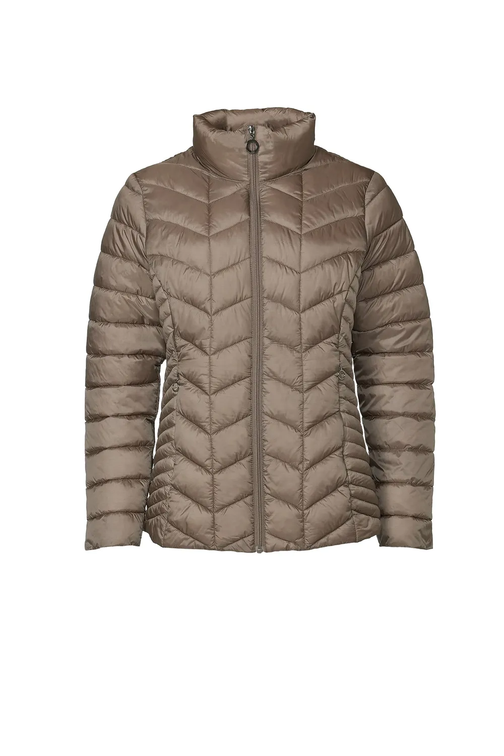 Danwear Gunda dunjakke dame Taupe dunmix