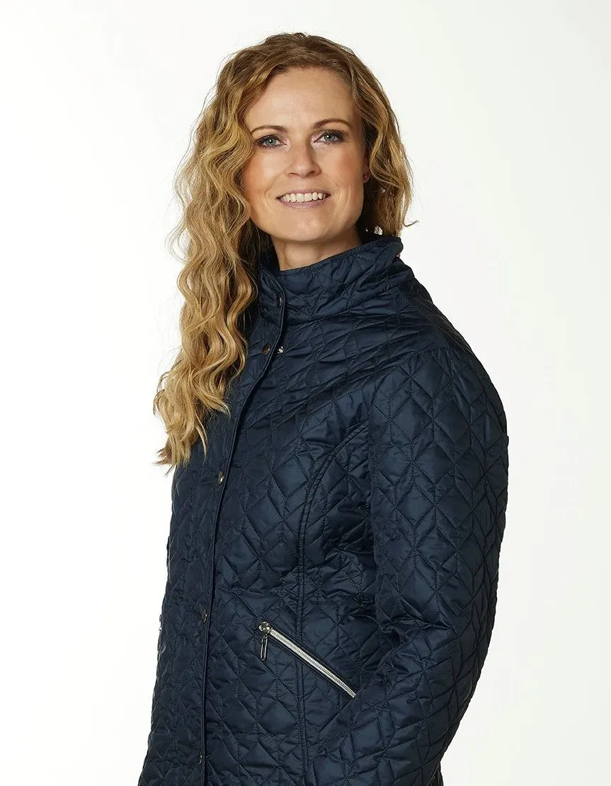 Danwear Windfield Becca overgangsjakke navy quiltet