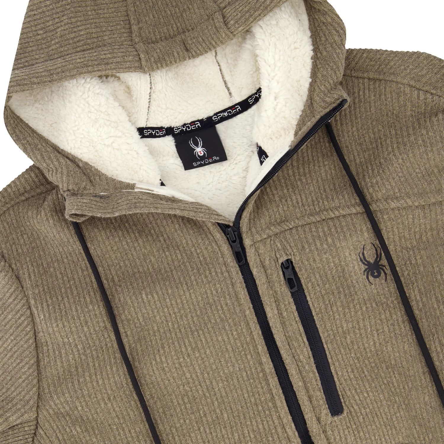 Spyder Sherpa hettegenser timber teddy varm