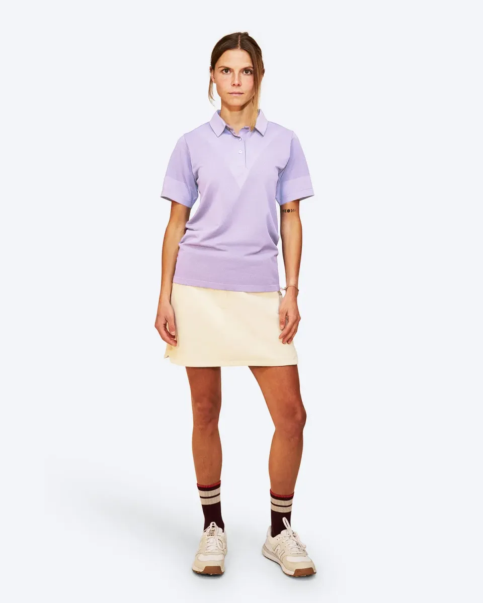 The Mountain Studio Q-10 W polo Lavender Aura tech