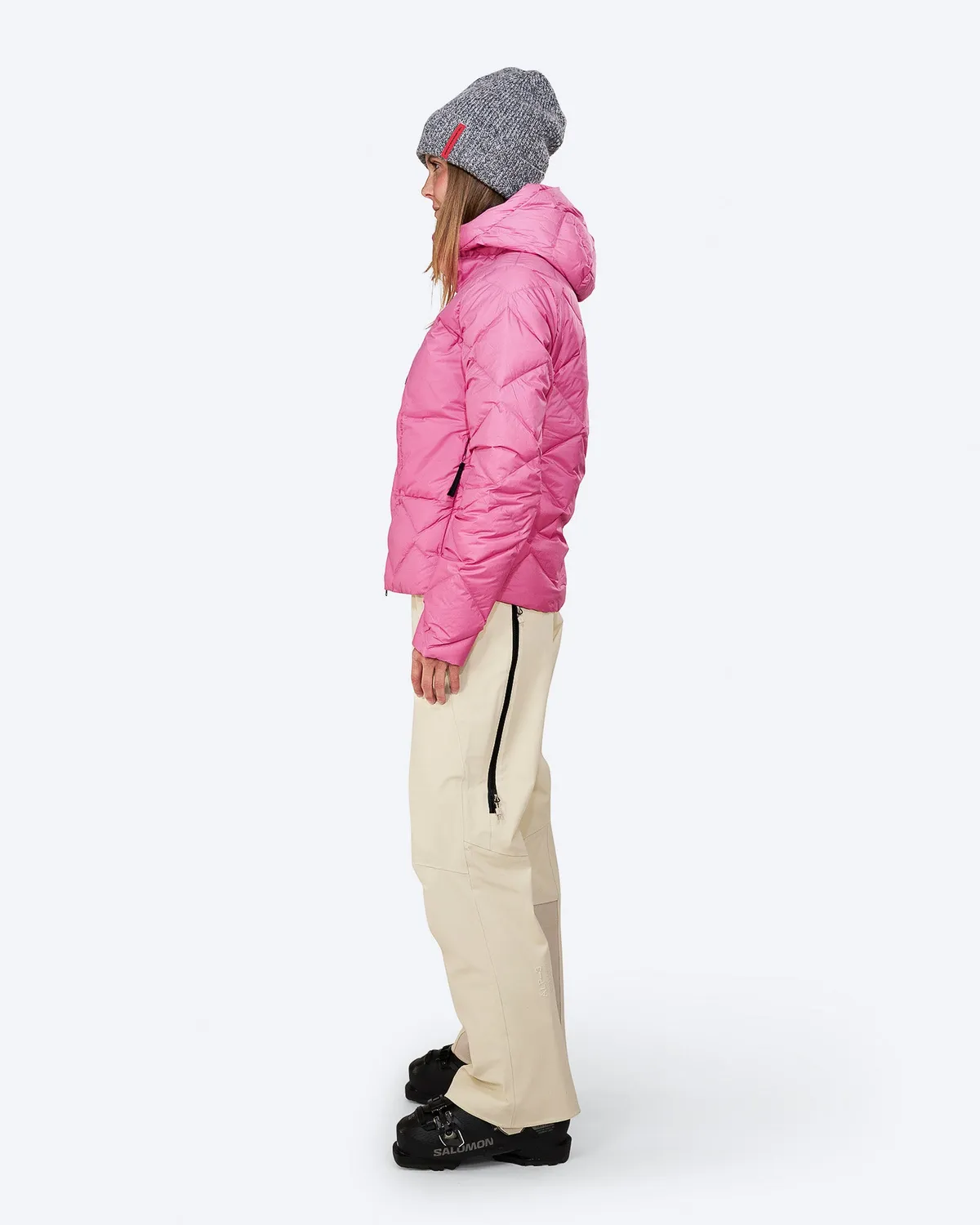 The Mountain Studio D-9 WUL dunjakke dame Strawberry Moon lett