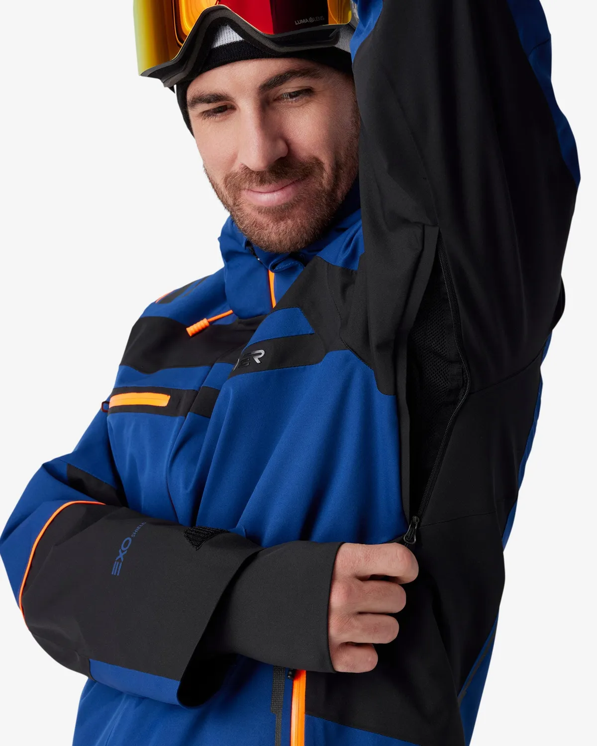 Spyder Titan skijakke herre indigo vanntett 30K