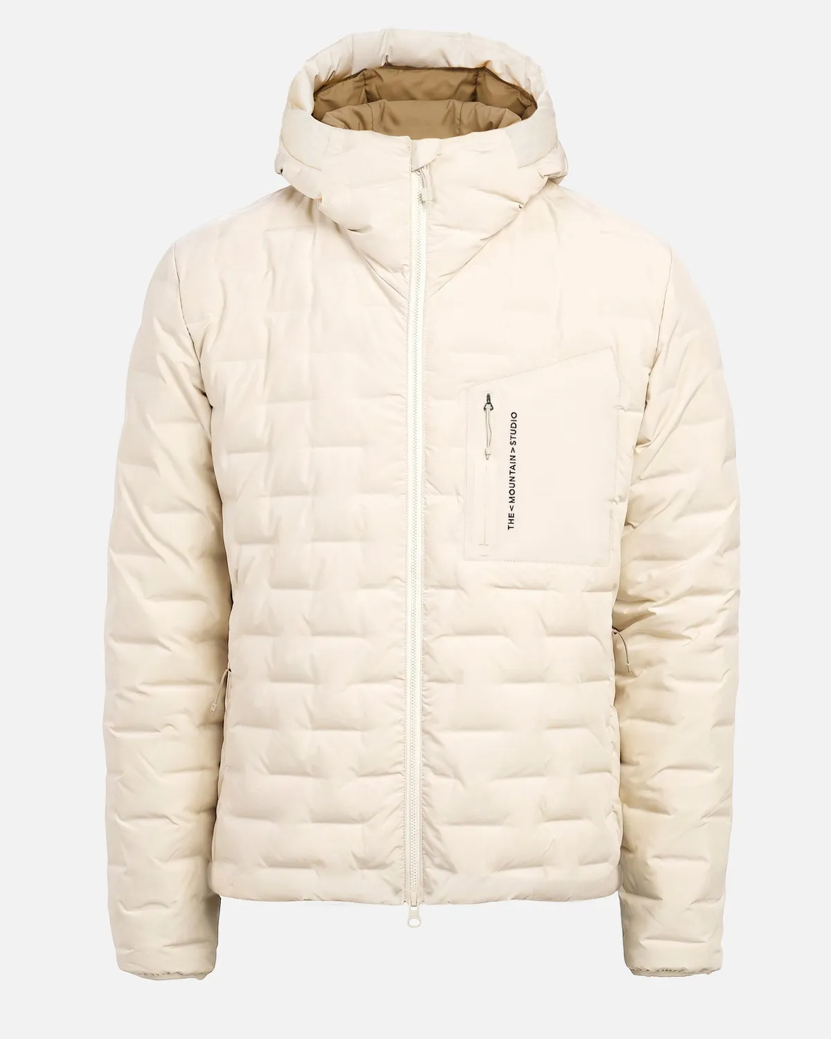The Mountain Studio D-3 RL dunjakke Almond Milk lett