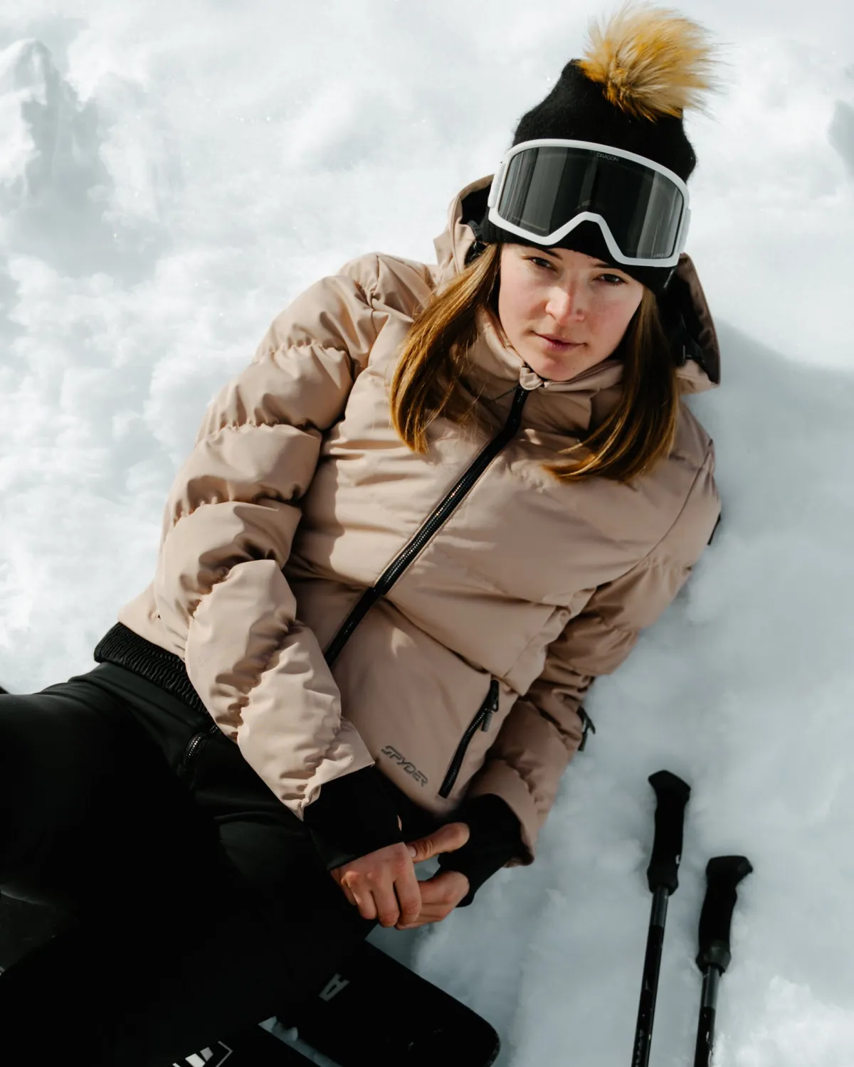 Spyder Haven skijakke dame Tan vanntett 20K