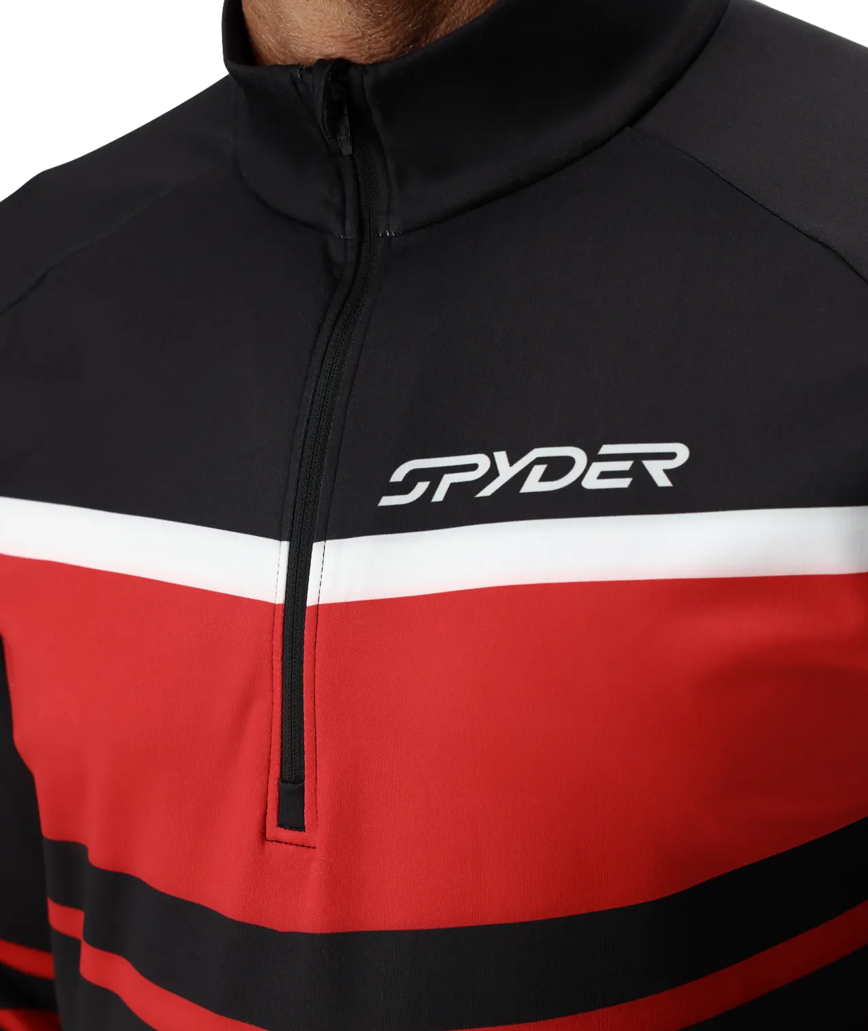 Spyder Legacy Half Zip genser herre svart UPF 50+