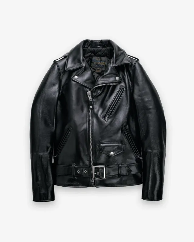 Schott NYC 613SH Perfecto skinnjakke svart hesteskinn