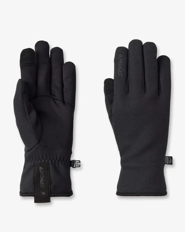 Spyder Bandit fleecehansker herre svart myke