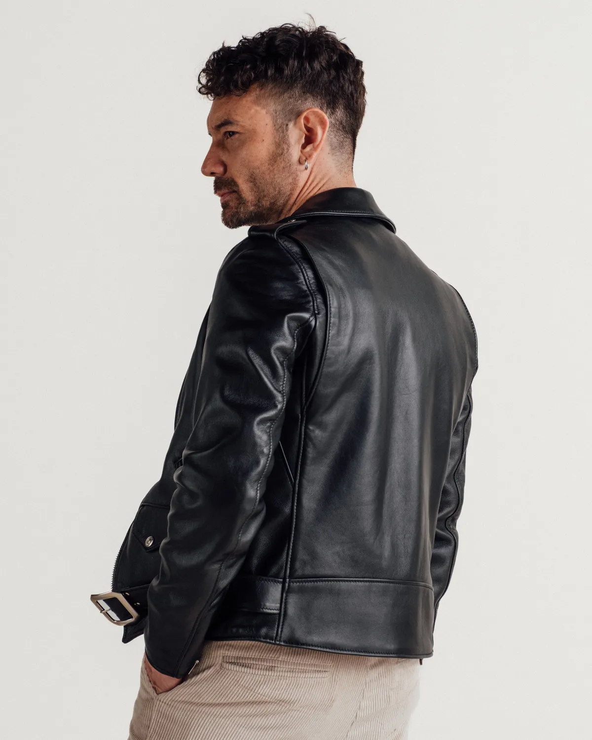Schott NYC 213MO skinnjakke svart perfecto lam